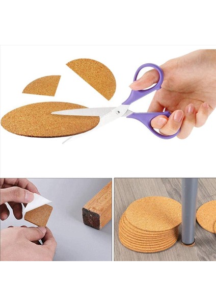 Kendinden Yapışkanlı Bardak Altlıkları Cork Paspaslar ve Diy El Sanatları Malzemeleri Için Destek Tabakaları (240 Yuvarlak) (Yurt Dışından) fırsatları