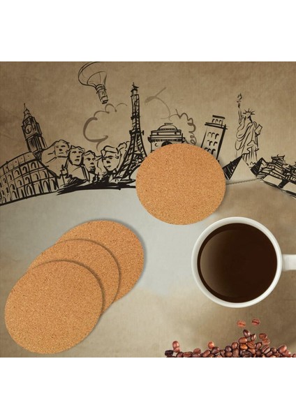 Tutucu Isıya Dayanıklı Fincan Mat Seti Yeniden Kullanılabilir Yuvarlak Içecek Coaster ile 24 Emici Bardak Paketi Kupa Için (Yurt Dışından) fırsatları