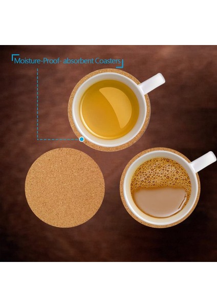 Tutucu Isıya Dayanıklı Fincan Mat Seti Yeniden Kullanılabilir Yuvarlak Içecek Coaster ile 24 Emici Bardak Paketi Kupa Için (Yurt Dışından) indirimleri