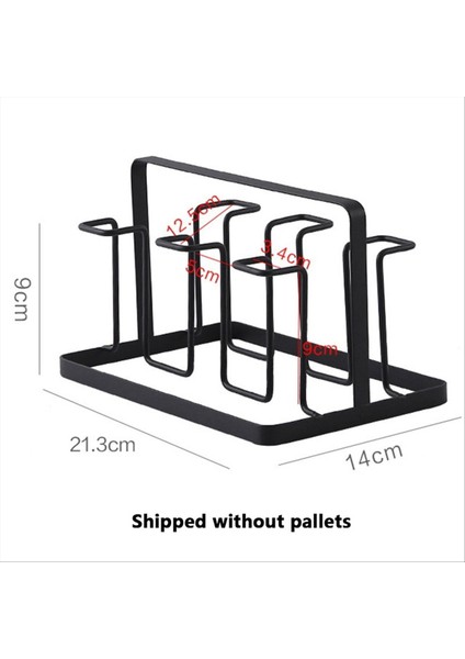 2x 6 Cam Bardak Stand Tutucu Kurutma Raf Mutfak Su Kupası Raf Ev Asma Boşaltma Depolama Raf Aksesuarları (Yurt Dışından)