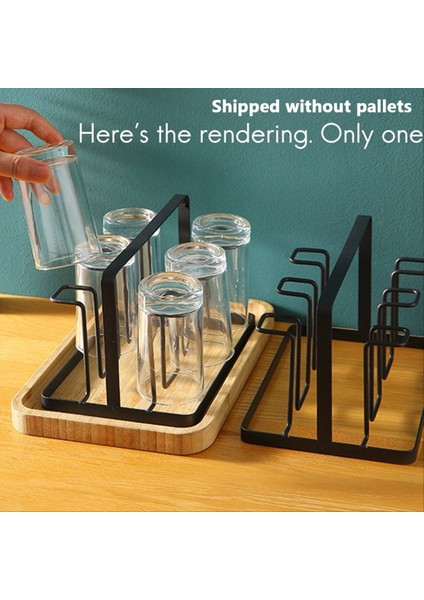 2x 6 Cam Bardak Stand Tutucu Kurutma Raf Mutfak Su Kupası Raf Ev Asma Boşaltma Depolama Raf Aksesuarları (Yurt Dışından) fırsatları