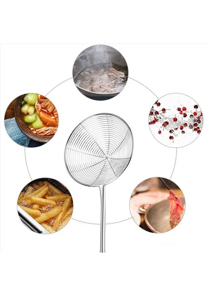 2x Örümcek Süzgeç Skimmer Kepçe Paslanmaz Çelik Metal Kızartma Sepeti Uzun Saplı Büyük Kaşık (Yurt Dışından) fırsatları