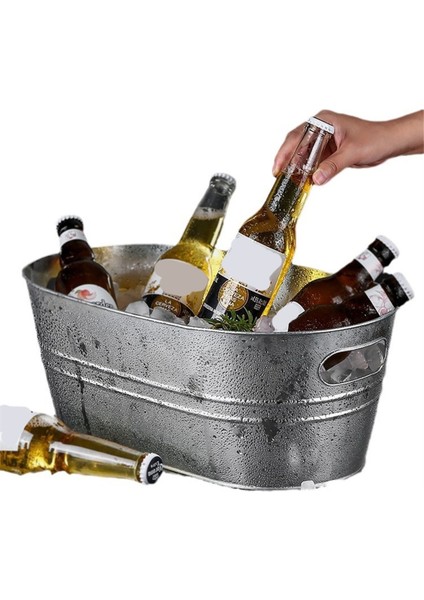 Buz Kovaları Galvanizli Küvet - Partiler Için Içecek Kovaları Barbekü Meraklıları Için Içecek Küveti Içecekler Için Kova (Yurt Dışından) modelleri
