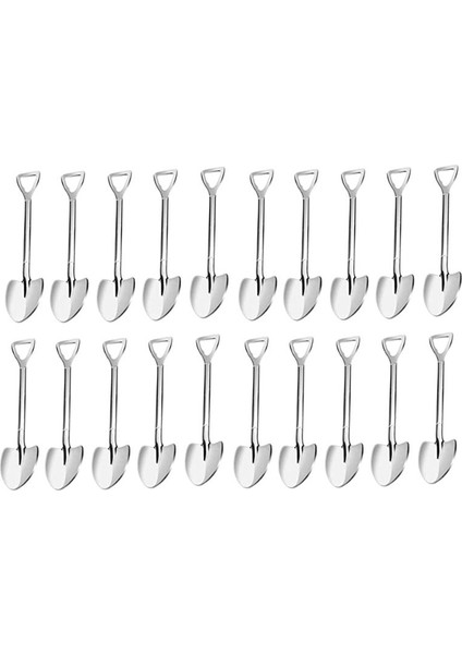 20 Paket Kürek Şekli Espresso Kaşıkları 4 7 Inç Paslanmaz Çelik Mini Kahve Kaşıkları Tatlı Için Küçük Kaşıklar Çay (Yurt Dışından)