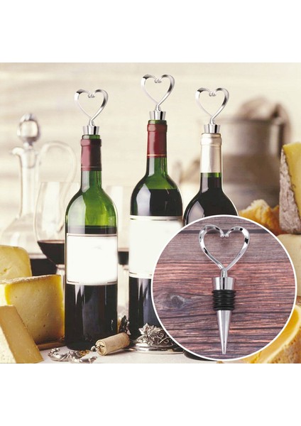 4pcs Kalp Şarap Şişesi Tıpaları Şarap Sızdırmazlığı Için Colser Bira - Dekoratif Şarap Mantarları Aşk (Yurt Dışından) fiyatları