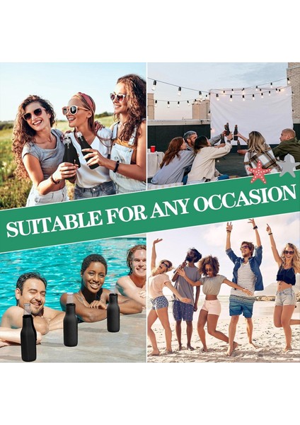 Bira Şişesi Soğutucu Kollu Ekstra Kalın Neopren Yalıtımlı Kollu Tut Bira Soğuk ve Eller Sıcak 12 Oz 8 Pack (Yurt Dışından) fırsatları