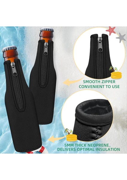 Bira Şişesi Soğutucu Kollu Ekstra Kalın Neopren Yalıtımlı Kollu Tut Bira Soğuk ve Eller Sıcak 12 Oz 8 Pack (Yurt Dışından) indirimleri