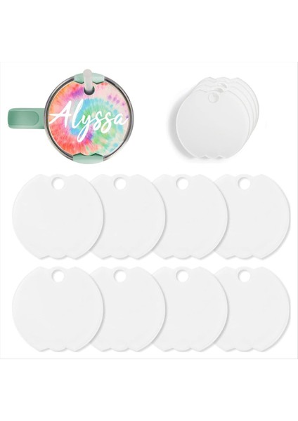 10 Adet Süblimasyon Akrilik Isim Plakası Boşlukları 40 Oz Tumbler Için Ad Etiketi Süblimasyon Topper Boş Isim Etiketi (Yurt Dışından) modelleri