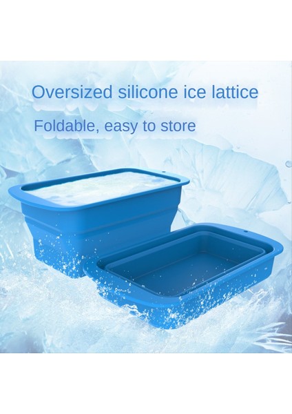 2 Adet Buz Bloğu Kalıp Buz Banyosu Için Ekstra Büyük Soğuk Dalma Küvet Soğutucu Katçı Katlanabilir Istiflenebilir Silikonemol Buz Tepsisi Bir (Yurt Dışından) indirimleri