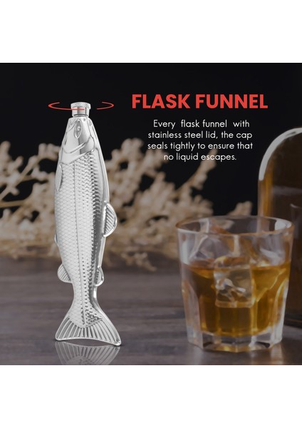 1 Adet Balık Şekli Kalça Şişesi 5 Oz Şişe Mini Cep Şişesi Paslanmaz Çelik Parti Içecek Içi Açık (Yurt Dışından) fırsatları