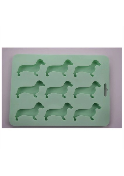 Içecek Buz Yapımı Şeker Kurabiyesi Şekerleme Kek Dekorasyonu Için Uygun Olan Dachshund Şekilli Silikon Buz Parçası Kalıp Tepsisi (Yurt Dışından) modelleri