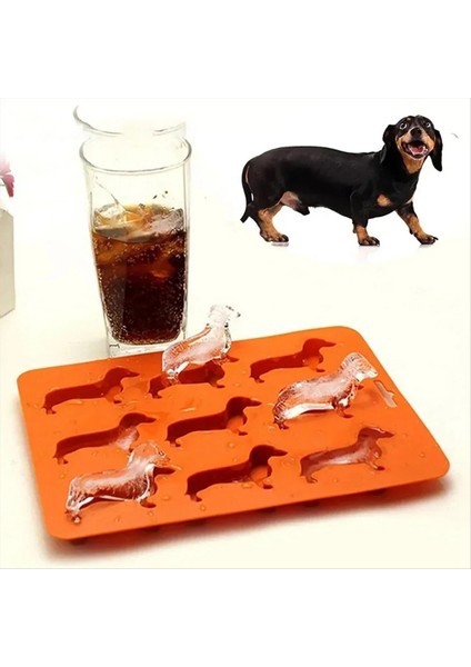 Içecek Buz Yapımı Şeker Kurabiyesi Şekerleme Kek Dekorasyonu Için Uygun Olan Dachshund Şekilli Silikon Buz Parçası Kalıp Tepsisi (Yurt Dışından) indirimleri