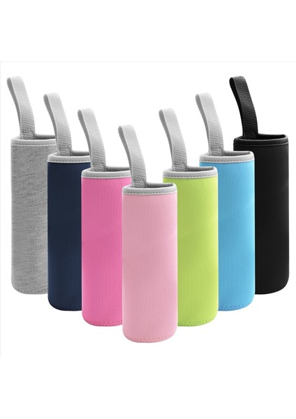 7 Paket Cam Su Şişesi Kılıf 12 Oz - 19 Oz Neopren Yalıtımlı Çıkarılabilir Içecek Şişesi Kapak Taşıyıcı Çok Renk (Yurt Dışından)