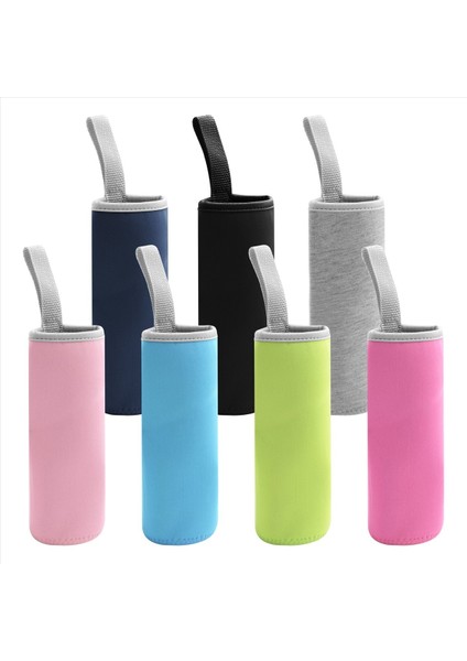 7 Paket Cam Su Şişesi Kılıf 12 Oz - 19 Oz Neopren Yalıtımlı Çıkarılabilir Içecek Şişesi Kapak Taşıyıcı Çok Renk (Yurt Dışından) modelleri