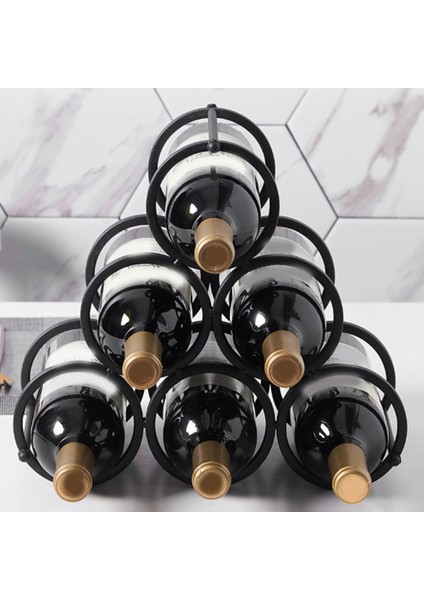 Demir Sanat Şarap Rafı Bağımsız Vintage Tarzı Şarap Şişesi Depolama Stand Kırmızı Şarap Şişesi Raf Süsleri Evde Kullanım (Yurt Dışından) fiyatları