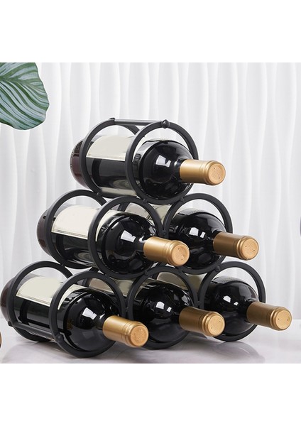 Demir Sanat Şarap Rafı Bağımsız Vintage Tarzı Şarap Şişesi Depolama Stand Kırmızı Şarap Şişesi Raf Süsleri Evde Kullanım (Yurt Dışından) fırsatları