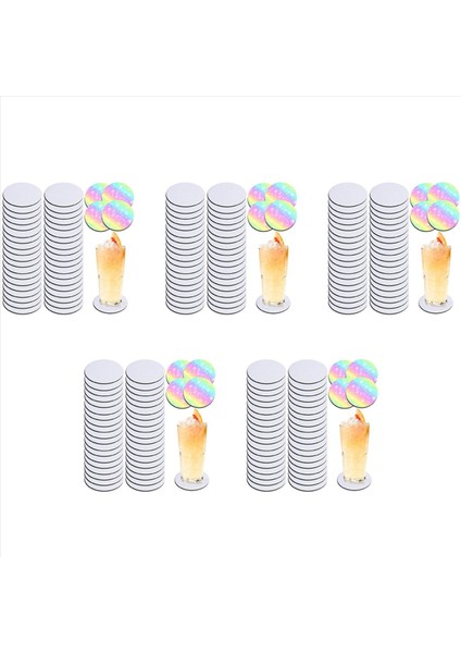 Yuvarlak Süblimasyon Boş Coaster Süblimasyon Boş Coaster Süblimasyon Isı Transfer Coaster Sıcak Preslenmiş Coaster 210PCS (Yurt Dışından)