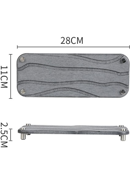 Banyo Lavabo Hızlı Kuruyan Taş Diyatomlu Toprak Lavabo Tepsisi Yemek Diş Fırçası Tutucu Dalgalı (Koyu Gri) (Yurt Dışından) indirimleri