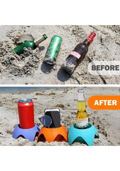 Plaj Kupası Tutucu Gezisi Kadınlar Için Kum Kupa Tutuculara Sahip Olmalıdır Yetişkinler Aile Dostları Plaj Tatil Malzemeleri Aksesuarları (Yurt Dışından) fiyatları