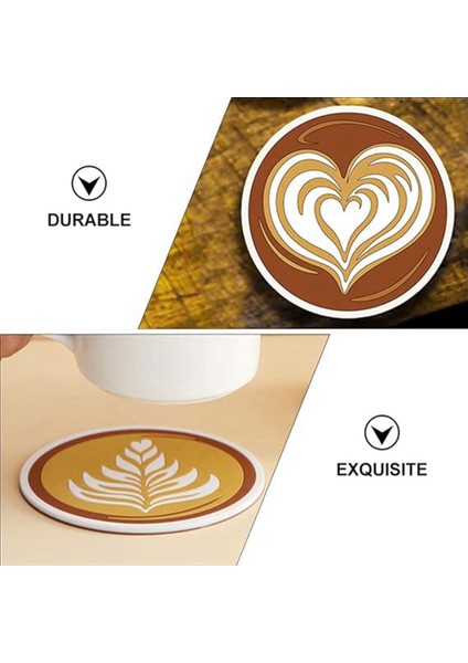 4pcs Çiçek Coaster Floral Cup Comase Anti-Skid Coaster Silikon Pot Tutucular Tavalar Paspasları Yalıtım Pedi Çekin (Yurt Dışından) modelleri