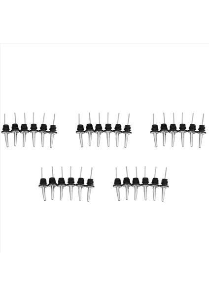 30PCS Paslanmaz Çelik Spirit Şişe Şişe Pourer Stopper Free Flow Likör Kokteyl (Yurt Dışından)
