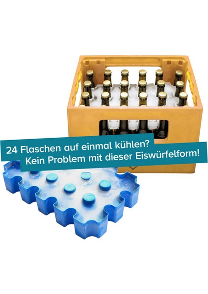 2x Bira Sandık Buz Bloğu Bira Sandıkları Için Bira Soğutucu Buz Küpü Tepsi Bira Içenler Için Fikri (Yurt Dışından) fiyatları