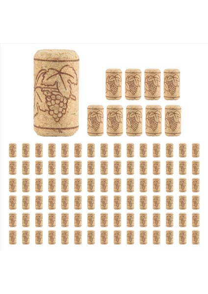 Şarap Mantıkları Ahşap Cork Şarap Şişeleri Doğal Mahkemeler Için Cork Dıy Dekorasyon ve Hobiler Için Ahşap Şarap Mantarları Için Cork (Yurt Dışından)