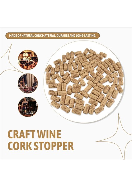 Şarap Mantıkları Ahşap Cork Şarap Şişeleri Doğal Mahkemeler Için Cork Dıy Dekorasyon ve Hobiler Için Ahşap Şarap Mantarları Için Cork (Yurt Dışından) indirimleri