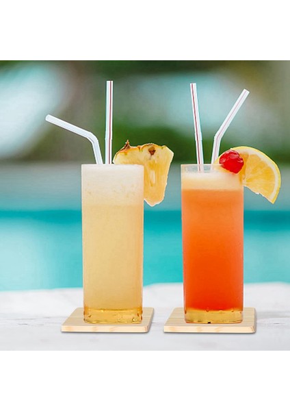 50 Paket Bitmemiş Ahşap Bardak Altlıkları 4 Inç Boş Ahşap Bardak Altlıkları Kaymaz Silikon Noktalar Kare (Yurt Dışından) modelleri