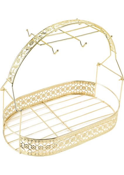 2x Altın Büyük Kapasiteli Depolama Rafı Kaplama Kahve Bardağı Hob Bulaşık Raf Çoğu Fincanı Asabilir Tabaklar (Yurt Dışından) fiyatları