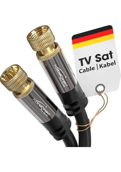 – Sat/anten Kabluso, Koaksiyel Kablolar – 1,5m – Metal F Konnektörlü 4K Tv Uydu Kablosu – 0,5-30M Arasında Mevcut (Radyo/tv, Dvb-T, Dvb-C, Dvb-S/dvb-S2, Internet, Siyah) modelleri