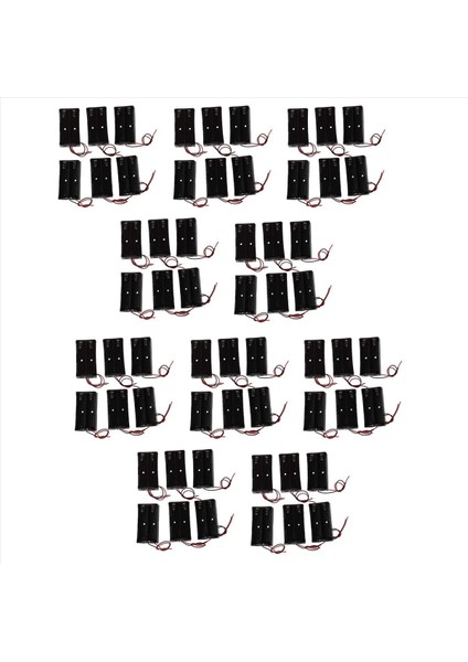 60 Pcs Siyah Plastik 2 X3 7V 18650 Tip Pil Tutucu Kutusu Kılıfı (Yurt Dışından)