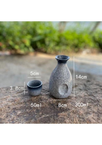 3 Set Set Zarif Japon Tarzı Seramik Sake Sake Pot Retro Sake Set Japon Retro Basit Seramik Sake Cup ve Pot (Yurt Dışından) fırsatları