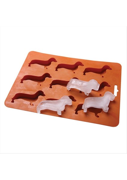 Silikon Dachshund Köpek Şeklindeki Buz Küpü Çikolatalı Kurabiye Kalıbı Diy Ev Buz Tepsisi Mutfak Aletleri Silikon Kalıp Mavi (Yurt Dışından) modelleri