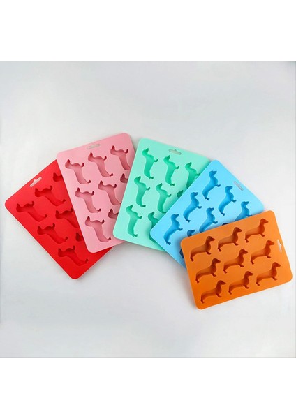 Silikon Dachshund Köpek Şeklindeki Buz Küpü Çikolatalı Kurabiye Kalıbı Diy Ev Buz Tepsisi Mutfak Aletleri Silikon Kalıp Mavi (Yurt Dışından) indirimleri