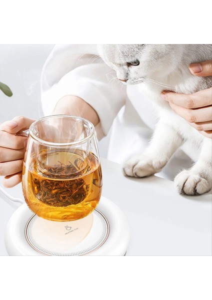 1pcs Porselen Kupalar Akıllı Isıtma Kupası Mat Sabit Sıcaklık Kahve Kupası Mat USB Termal Yalıtım Kupası Üç (Yurt Dışından) fiyatları