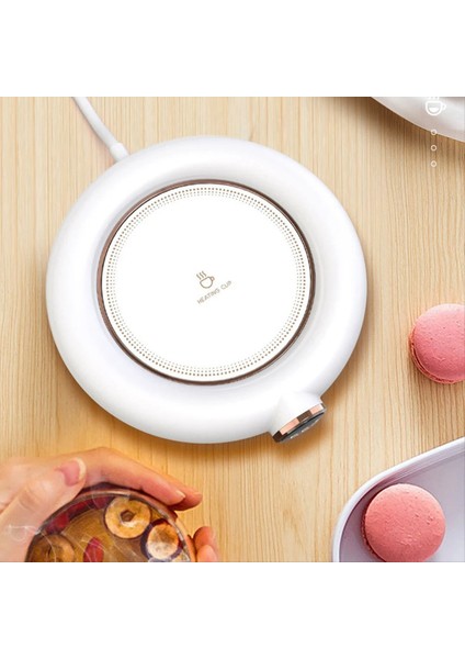 1pcs Porselen Kupalar Akıllı Isıtma Kupası Mat Sabit Sıcaklık Kahve Kupası Mat USB Termal Yalıtım Kupası Üç (Yurt Dışından) modelleri