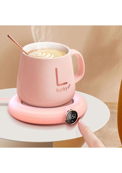 1pcs Porselen Kupalar Akıllı Isıtma Kupası Mat Sabit Sıcaklık Kahve Kupası Mat USB Termal Yalıtım Kupası Üç (Yurt Dışından) indirimleri