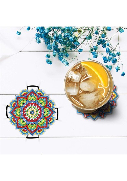8 Adet Elmas Boyama Bardak Altlıkları Mandala Elmas Sanat Bardak Altlık Kitleri Yetişkinler Için Dıy Elmas Boyama Kitleri (Yurt Dışından) fırsatları