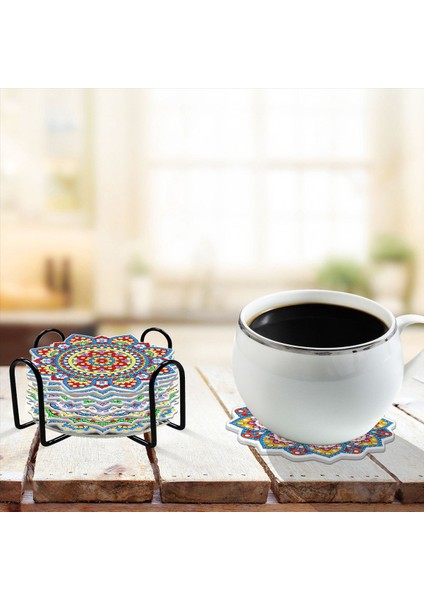 8 Adet Elmas Boyama Bardak Altlıkları Mandala Elmas Sanat Bardak Altlık Kitleri Yetişkinler Için Dıy Elmas Boyama Kitleri (Yurt Dışından) indirimleri