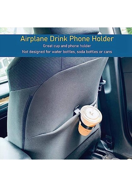 2x Içecek Fincan Tutucu Plastik Yeniden Kullanılabilir Uçak Telefon Montajı Taşınabilir Araba Kupa Tabağı Ev Ofis Seyahati Için (Yurt Dışından) modelleri