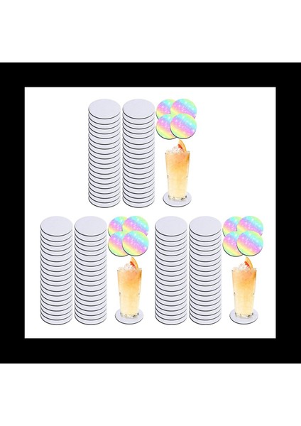Yuvarlak Süblimasyon Boş Coaster Süblimasyon Boş Coaster Süblimasyon Isı Transfer Coaster Sıcak Preslenmiş Coaster 48PCS (Yurt Dışından) fiyatları