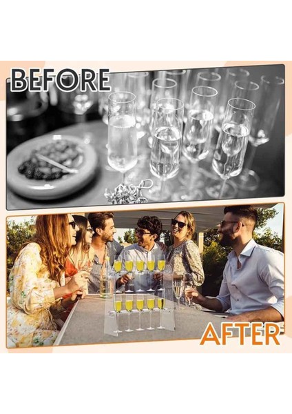 2 Katman Düğün Kutlama Partisi Depolama Raf Şarap Içecekleri Stand Tutucu Içme Kupası Köpüklü Şarap Rafı (Yurt Dışından) fiyatları