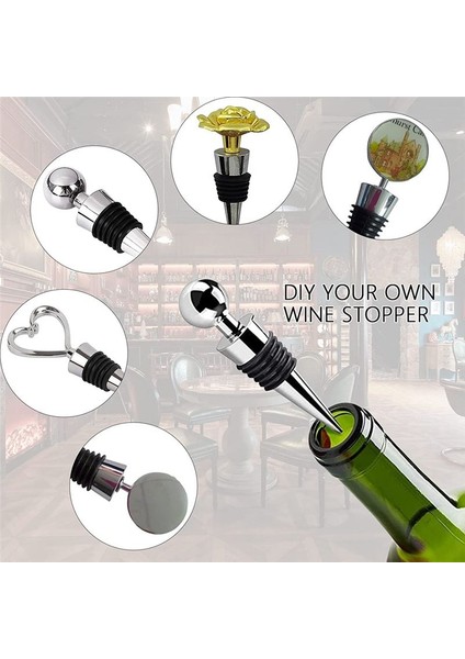 20PCS Metal Şarap ve Içecek Şişeleri Tıpalar Şarap Şişeleri Eşek Konik Depolama El Sanatları Sanat Diy (Yurt Dışından) indirimleri