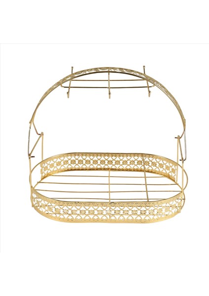 Altın Büyük Kapasiteli Depolama Rafı Kaplama Kahve Bardağı Hob Raf Çoğu Bardak Tabak Kaşık ve Saksı Metal Standı Tutucu (Yurt Dışından) fiyatları