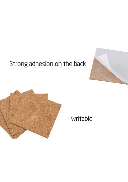 Kendinden Yapışkanlı Bardak Altlıkları Cork Paspaslar ve Diy El Sanatları Malzemeleri Için Destek Tabakaları (160 Kare) (Yurt Dışından) fırsatları