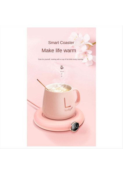 USB Kupa Isıtıcı Mini Taşınabilir Kahve Kupa Isıtma Makinesi Akıllı Dijital Ekran Termostatik Ayar Time Isıtıcı A (Yurt Dışından) fiyatları