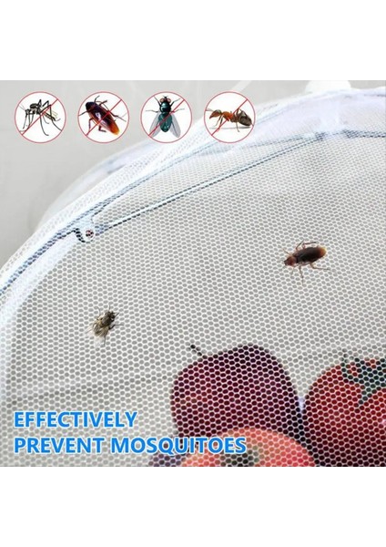 Katlanır Gıda Ağı Kapağı Sinek ve Sivrisinek Geçirmez Pop-Up Gıda Kapağı Nefes Alabilen Kapak 50X50CM Mutfak Malzemeleri Hafif Mor (Yurt Dışından) fırsatları