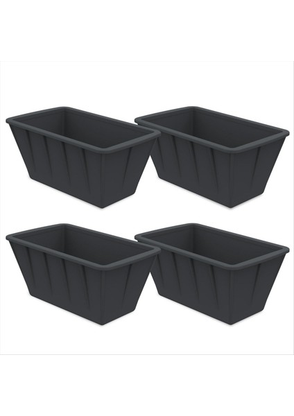 Ekstra Büyük Buz Küp Kalıpları 4 Pack Silikon Buz Blok Kalıplar Buz Dalma Küveti Dondurucu Siyah Için Yeniden Kullanılabilir Buz Küp Tepsileri (Yurt Dışından)