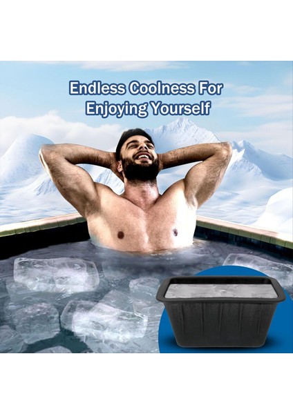 Ekstra Büyük Buz Küp Kalıpları 4 Pack Silikon Buz Blok Kalıplar Buz Dalma Küveti Dondurucu Siyah Için Yeniden Kullanılabilir Buz Küp Tepsileri (Yurt Dışından) modelleri